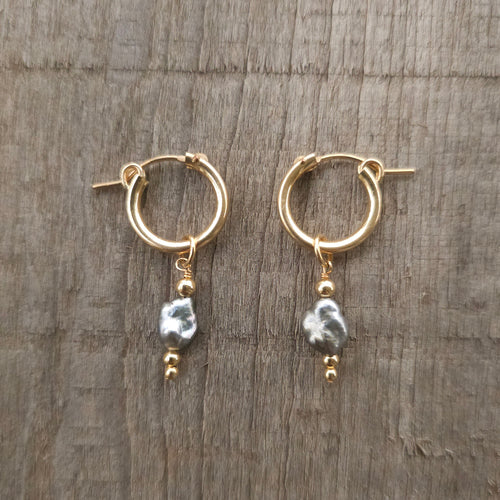 GF Tahitian Pearl Drop Earrings