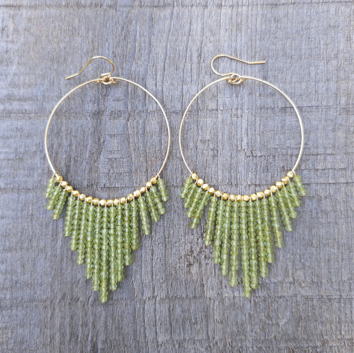 GF Vadoma Earrings < Peridot > L
