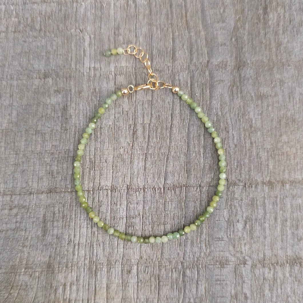 GF Green Tourmaline Bracelet