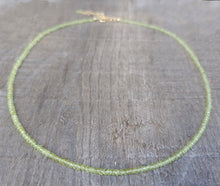 Load image into Gallery viewer, GF Peridot Choker &lt;Thin &gt;