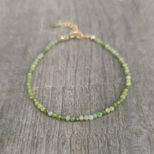 Load image into Gallery viewer, GF Green Tourmaline Bracelet
