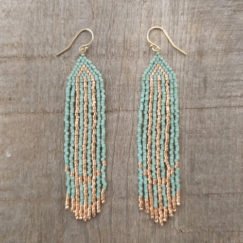 Teal & Gold Earrings S