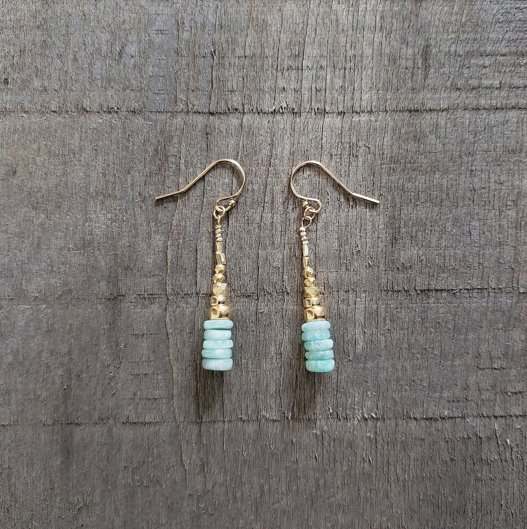 GF Amazonite Drop Earrings (L)