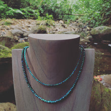 Load image into Gallery viewer, GF Chrysocolla Choker Thin &lt; top row &gt; GF chrysocolla Choker Bold &lt; Bottom Row &gt;