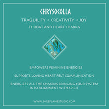 Load image into Gallery viewer, GF Chrysocolla Drop Earrings (L)