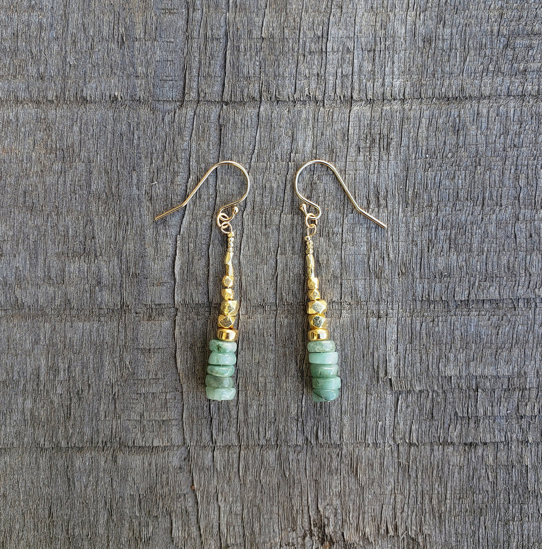 GF Emerald Drop Earrings (L)