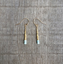 Load image into Gallery viewer, GF Larimar Drop Earrings (S)