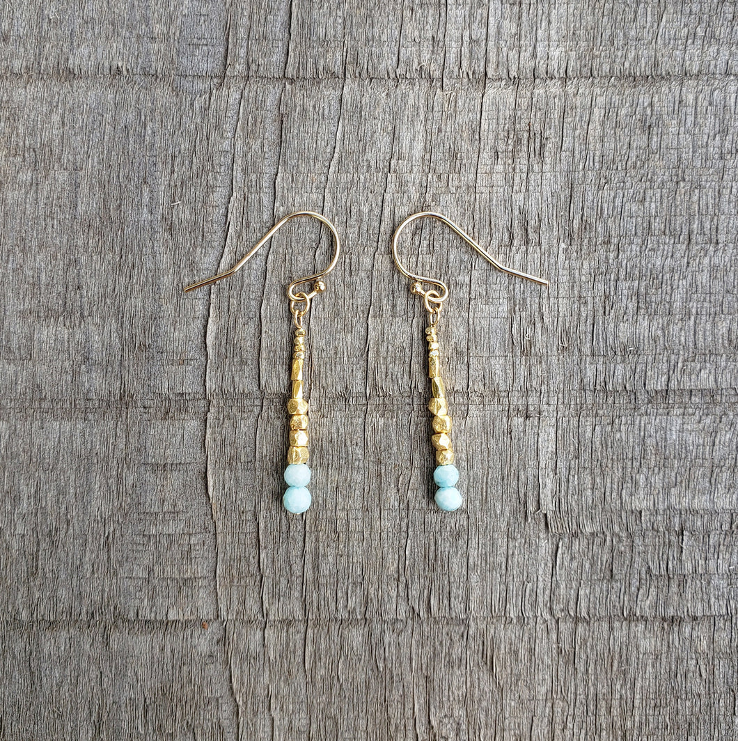 GF Larimar Drop Earrings (S)