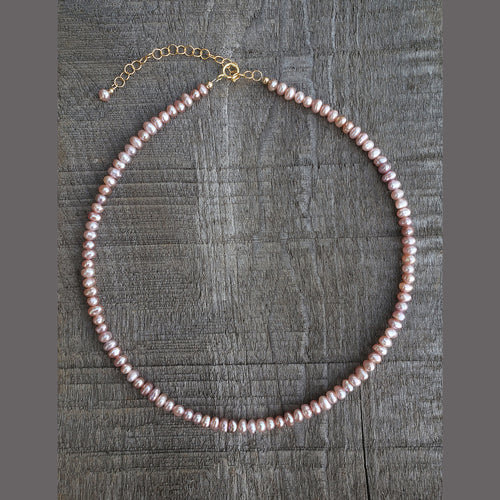 GF Mauve Freshwater Pearl Choker