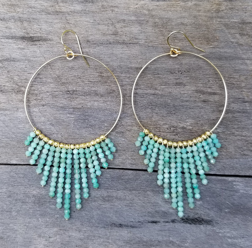 GF Vadoma Earrings < Amazonite > L