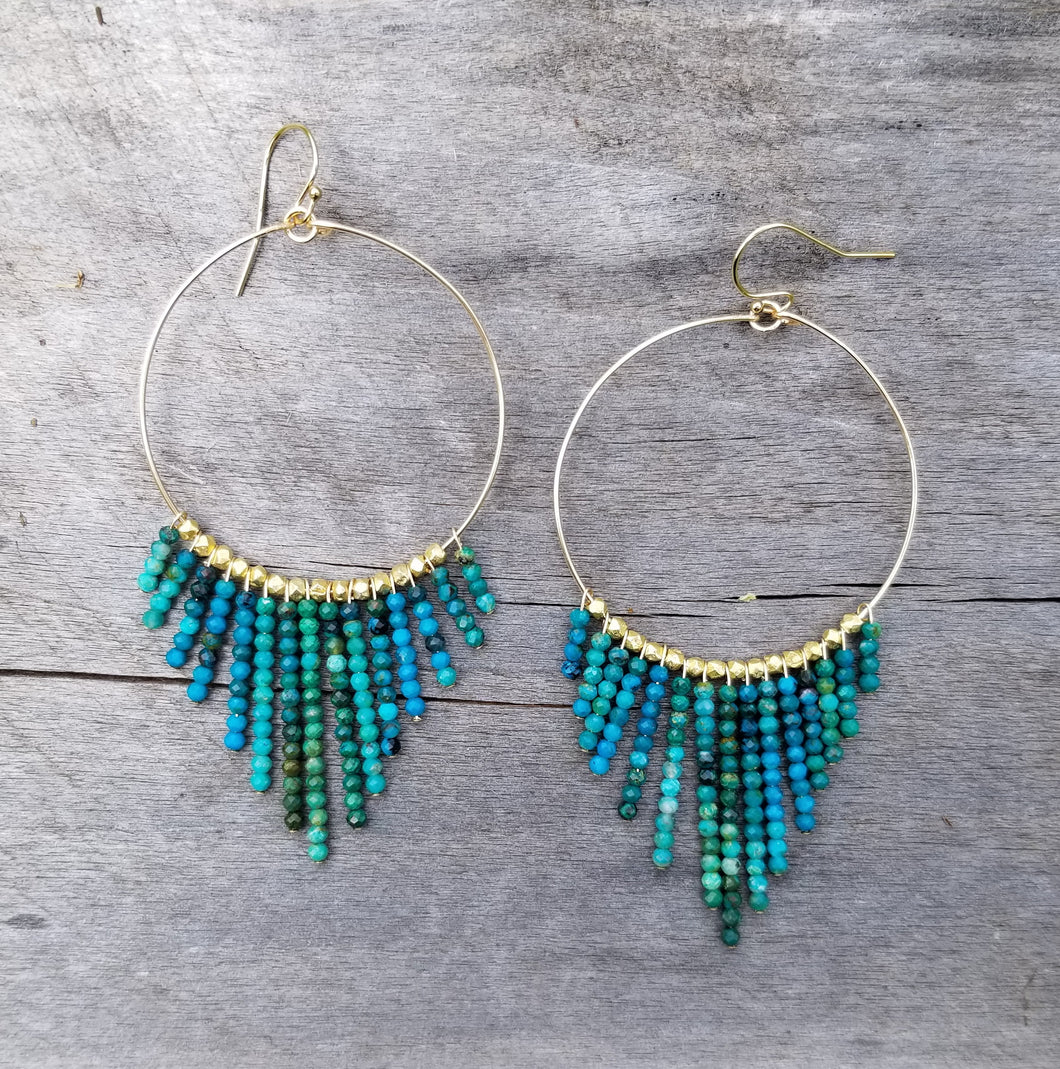 GF Vadoma Earrings < Chrysocolla > L