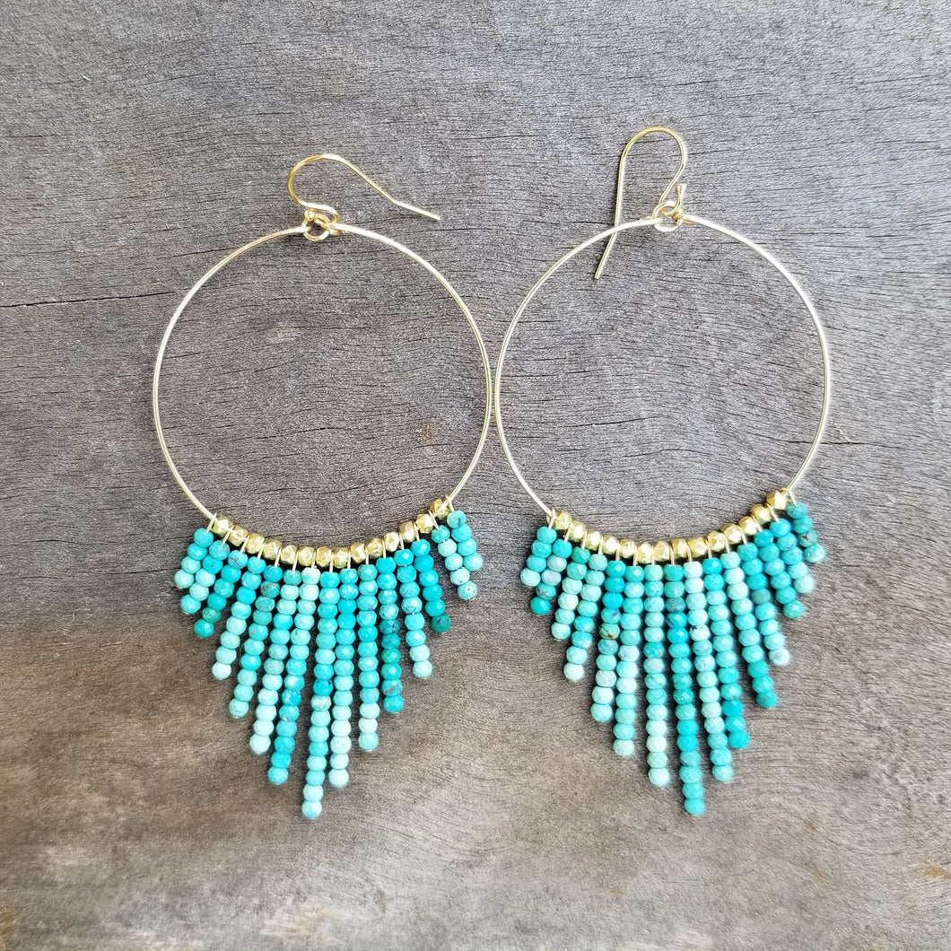 GF Vadoma Earrings < Turquoise > L
