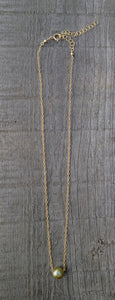 GF Green Gold Pearl Necklace I