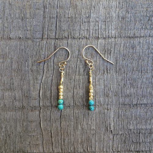 GF Chrysocolla Drop Earrings (S)