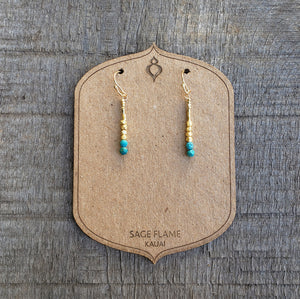 GF Chrysocolla Drop Earrings (S)