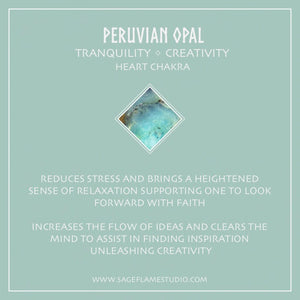 Peruvian Opal Round Ring SS