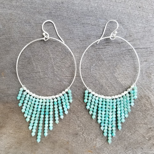 SS Vadoma Earrings < Amazonite > L