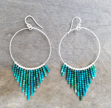 Load image into Gallery viewer, SS Vadoma Earrings &lt; Chrysocolla &gt; L