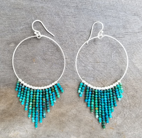 SS Vadoma Earrings < Chrysocolla > L