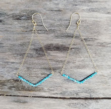 Load image into Gallery viewer, GF Azure Earrings &lt; Apatite &gt;